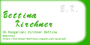 bettina kirchner business card